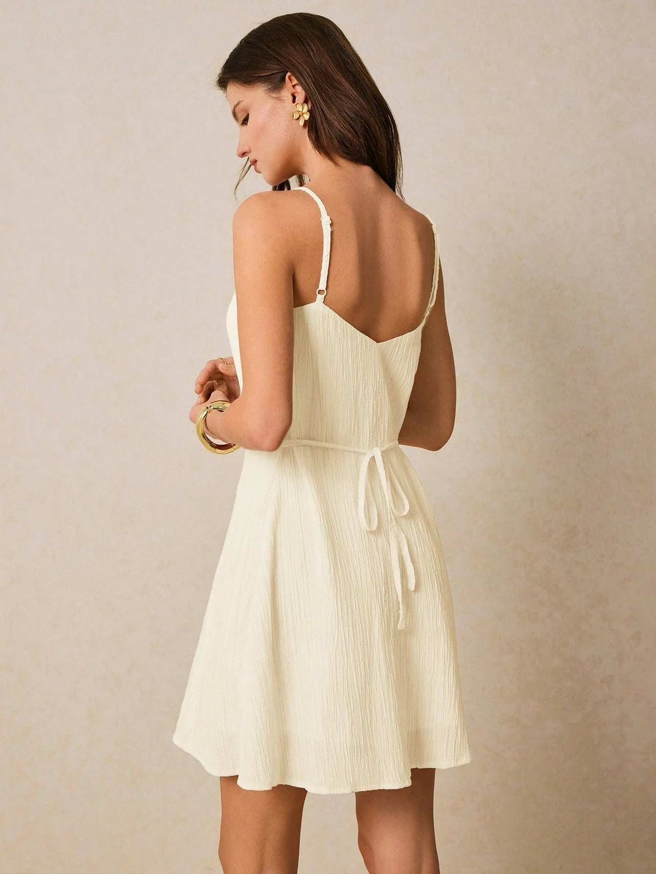 PoéSelle Women Short Solid Color Casual Dress, Stylish for Summer,Business Casual Woman,Rave Outfits Festival,Summer Dresses for Women